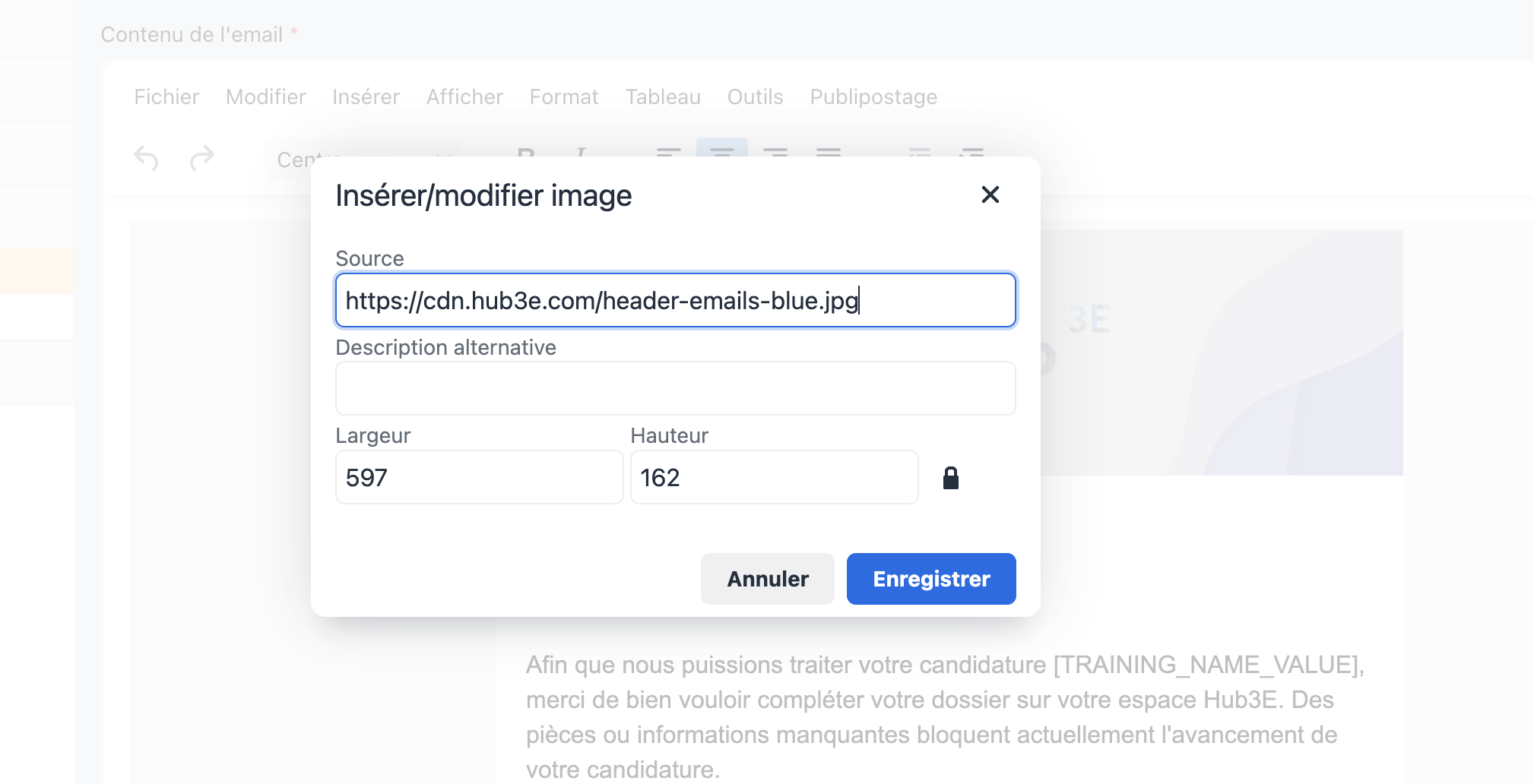 Dialog image