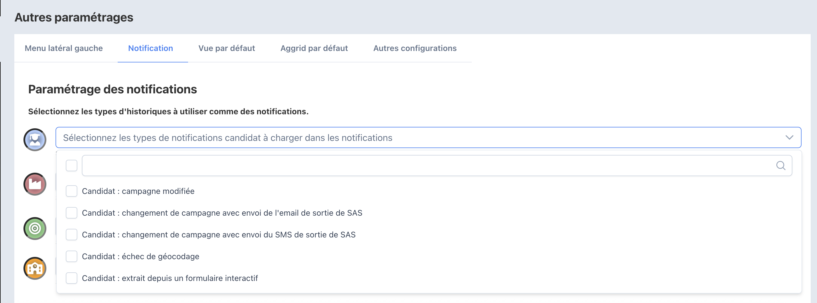 Sélectionner les notifications dans My Hub3E